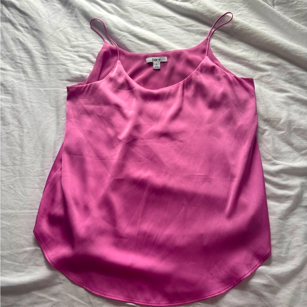 Pink Flowy Blouse Tank